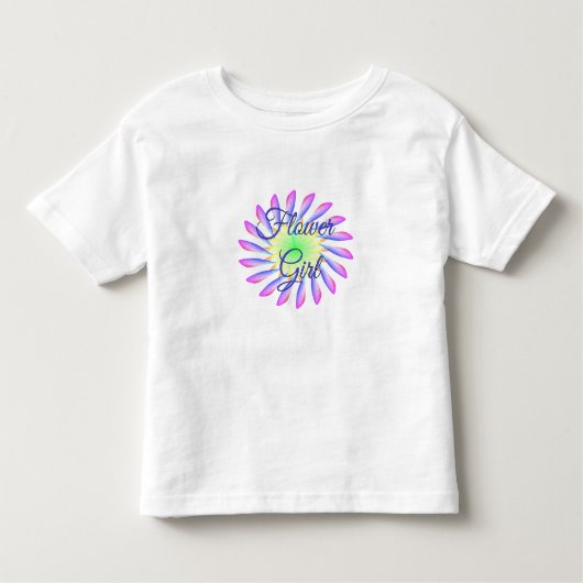 Flower Girl Kleinkind Ruffle Hochzeitskleid Kleinkind T-shirt (Vorderseite)