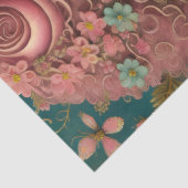 Flower girl & postcard vintage seidenpapier (Detail)