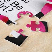 Flower Girl Puzzle Einladung (Seite)