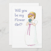 Flower Girl Request Card Einladung (Vorne/Hinten)