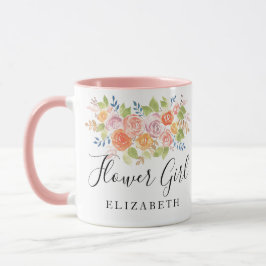 Flower Girl Rose Bouquet Tasse