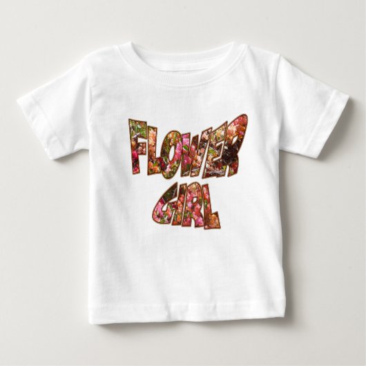 Flower Girl Ruffle T-Shirt Big Letters (Vorderseite)