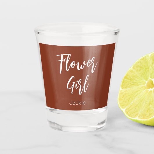 Flower Girl Schnapsglas (Vorderseite)