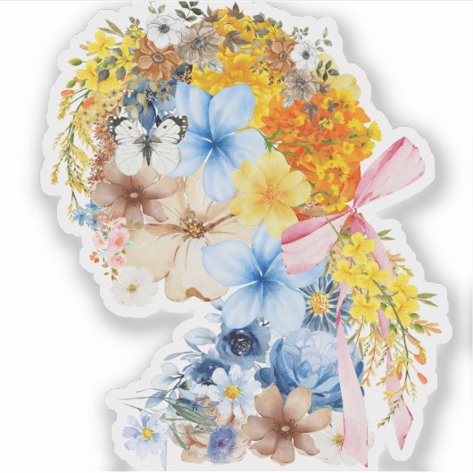 Flower Girl Sticker Art (Vorderseite)