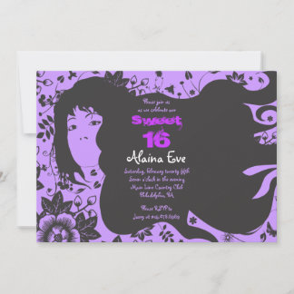 Flower Girl Sweet 16 16 Einladung