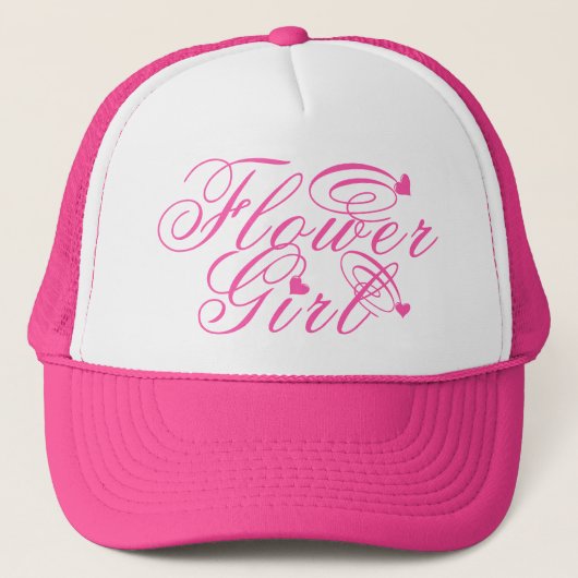 Flower Girl Trucker Hat Truckerkappe (Vorderseite)
