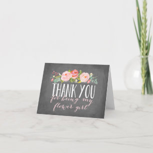 Flower Girl Vielen Dank   Bridesmaid Dankeskarte