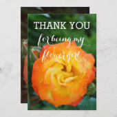 Flower Girl Vielen Dank Einladungskarte (Vorne/Hinten)