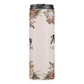 Flower Girl Vorschlag Geschenk Custom Brautparty Thermosbecher (Rückseite)