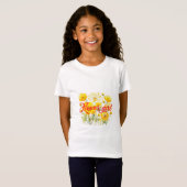 Flower Girl Wildblumen T - Shirt (Vorne ganz)