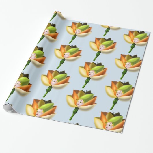 Flower Girl Wrapping Paper - Anpassbar Geschenkpapier (Ungerollt)