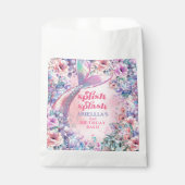 Flower Glitter Mermaid Tail 2nd Birthday Geschenktütchen (Vorderseite)