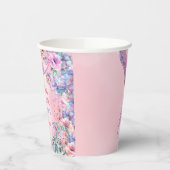 Flower Glitter Mermaid Tail 4th Birthday Pappbecher (Links)