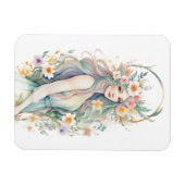Flower Goddess Ostara Spring Equinox Sabbat Magnet (Horizontal)