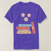 flower growing from book grow mind grow yourself T-Shirt (Design vorne)