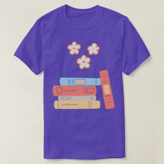 flower growing from book grow mind grow yourself T-Shirt (Design vorne)