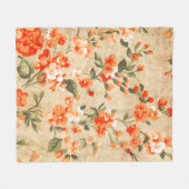 Flower grunge art fleecedecke (Vorderseite (Horizontal))