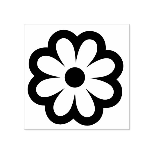 Flower Gummistempel (Prägung)