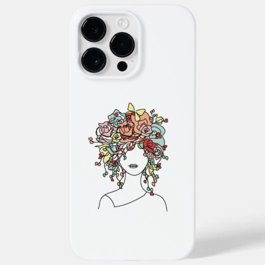 Flower Head Case-Mate iPhone Hülle (Rückseite)