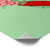 Flower Heart Print Poster (Ecke)