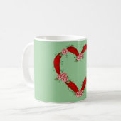 Flower Heart Tasse (Vorderseite Links)