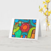 Flower in the Valley, Klee Karte (Gelbe Blume)