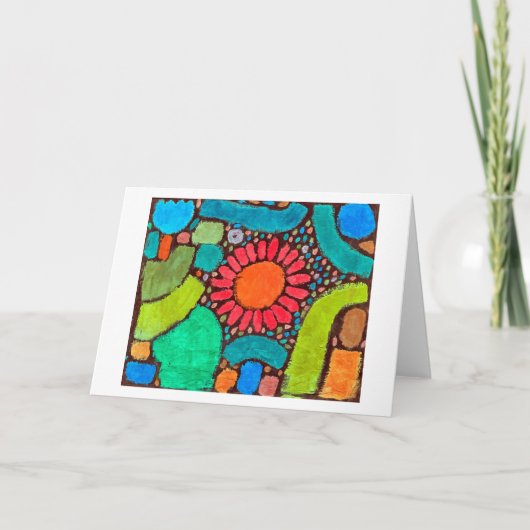 Flower in the Valley, Klee Karte (Vorderseite)