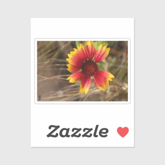 Flower in the Wind Aufkleber (Blatt)