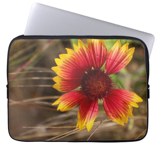 Flower in the Wind Laptopschutzhülle (Vorderseite)