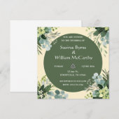 Flower Irish Wedding Einladung (Vorne/Hinten)