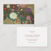 flower【Japanese painting】 Visitenkarte (Vorne/Hinten)