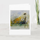Flower Landscape Greeting Card Blank Inside Karte (Vorderseite)