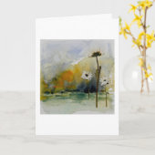 Flower Landscape Greeting Card Blank Inside  Karte (Gelbe Blume)