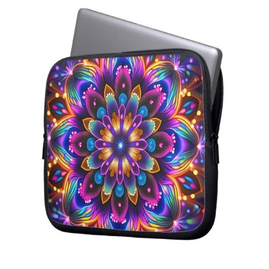 Flower Laptopschutzhülle (Vorderseite Links)