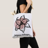 Flower line art  (PERSONALIZE) Tasche (Von Nahem)