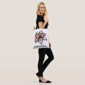 Flower line art  (PERSONALIZE) Tasche (Am Model)