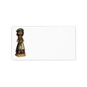 Flower Maiden Adressaufkleber (Vorne)