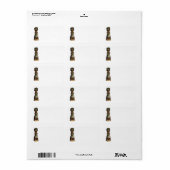 Flower Maiden Adressaufkleber (Vorne)