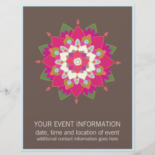 Flower Mandala Flyer (Vorne)