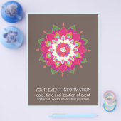 Flower Mandala Flyer (Einzeln)