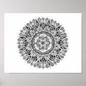 Flower mandala w/ seed of life poster (Vorne)