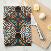 Flower Mandala Weave Geschirrtuch (Viertel Falte)