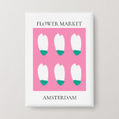 Flower Market - Amsterdam Button (Vorderseite)