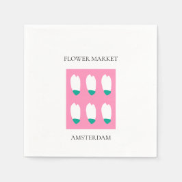 Flower Market - Amsterdam Serviette