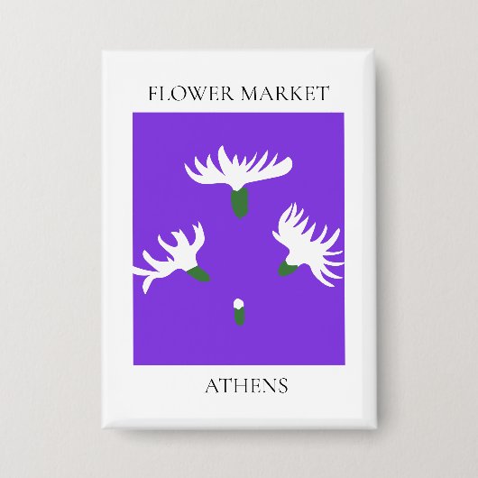 Flower Market - Athens Button (Vorderseite)