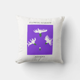 Flower Market - Athens Kissen