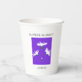 Flower Market - Athens Pappbecher (Rückseite)