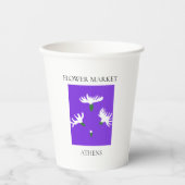 Flower Market - Athens Pappbecher (Vorderseite)