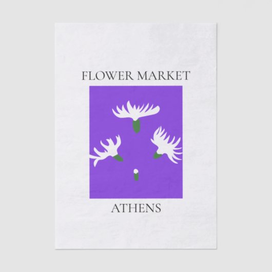 Flower Market - Athens Seidenpapier (Vorderseite)