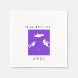 Flower Market - Athens Serviette